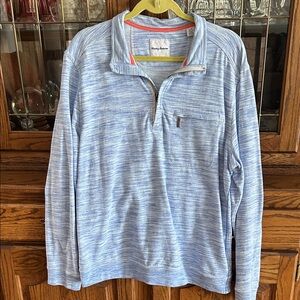 Timmy Bahama Blue Quarter-Zip Men's Pullover